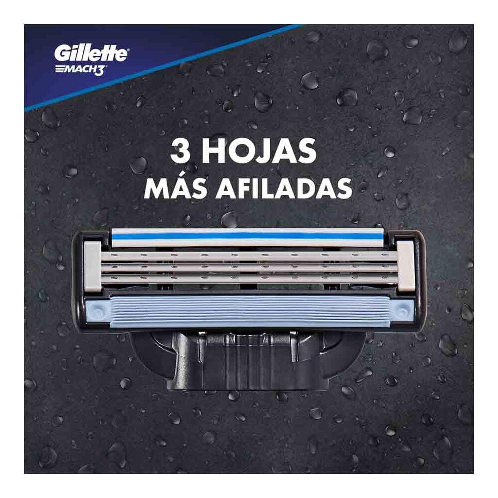 Cartuchos Mach 3 Regular Gillette 16 pzas image number 4