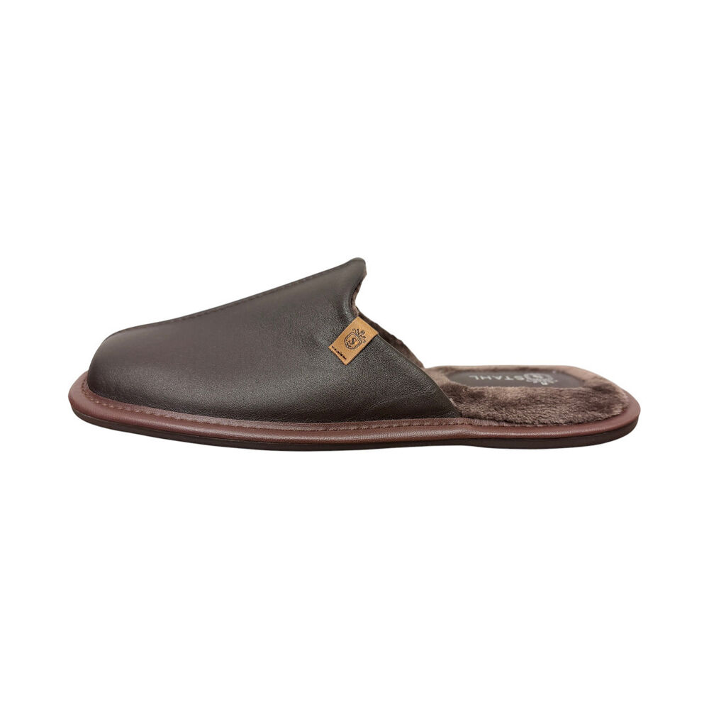 Pantufla Caballero Piel Cafe T28 Stahl image number 1