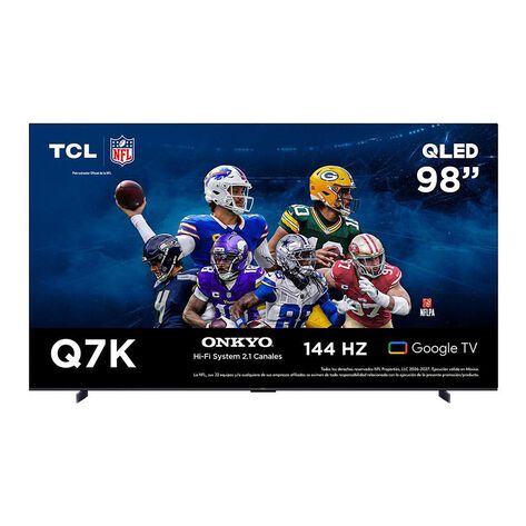 Pantalla 98" TCL 4K UHD QLED Google TV 98Q7K