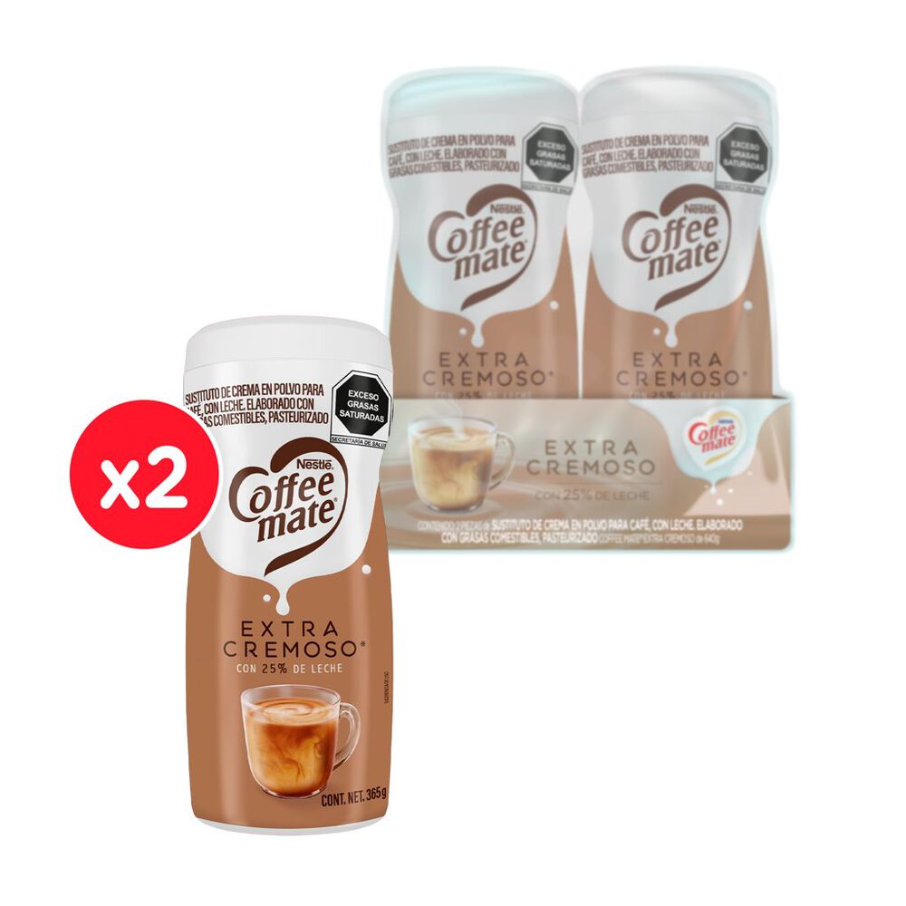 Sustituto de Crema en Polvo Extra Cremoso Coffee Mate 2/550 g image number 4