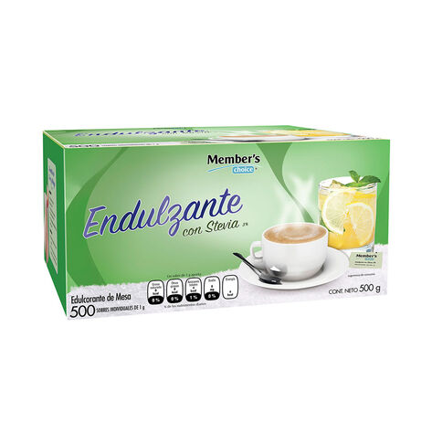 Endulzante con Stevia Member's Choice  500 Sobres