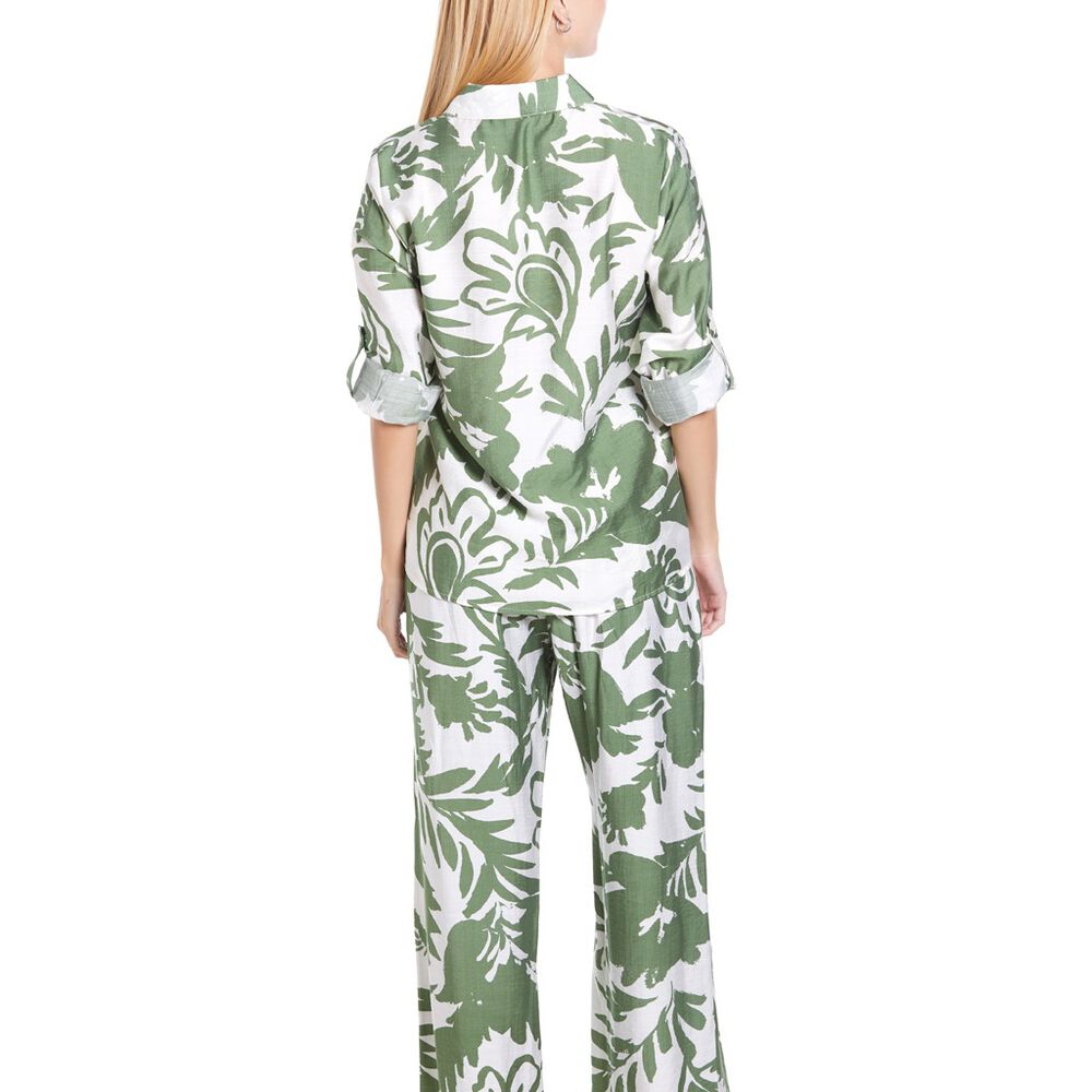 Conjunto Estampado Manga Larga Verde talla G Ann Miller image number 1