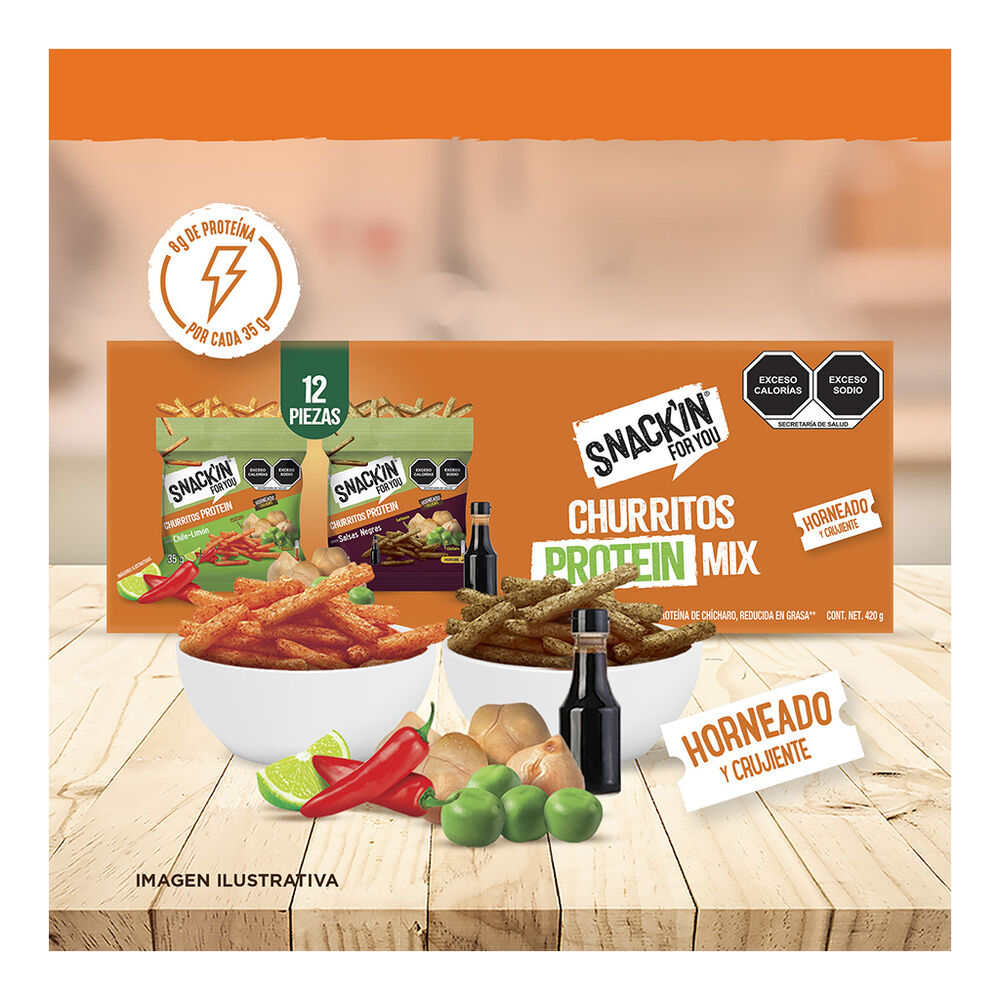 Botana de Churritos con Proteina Variado 12/35 g image number 2