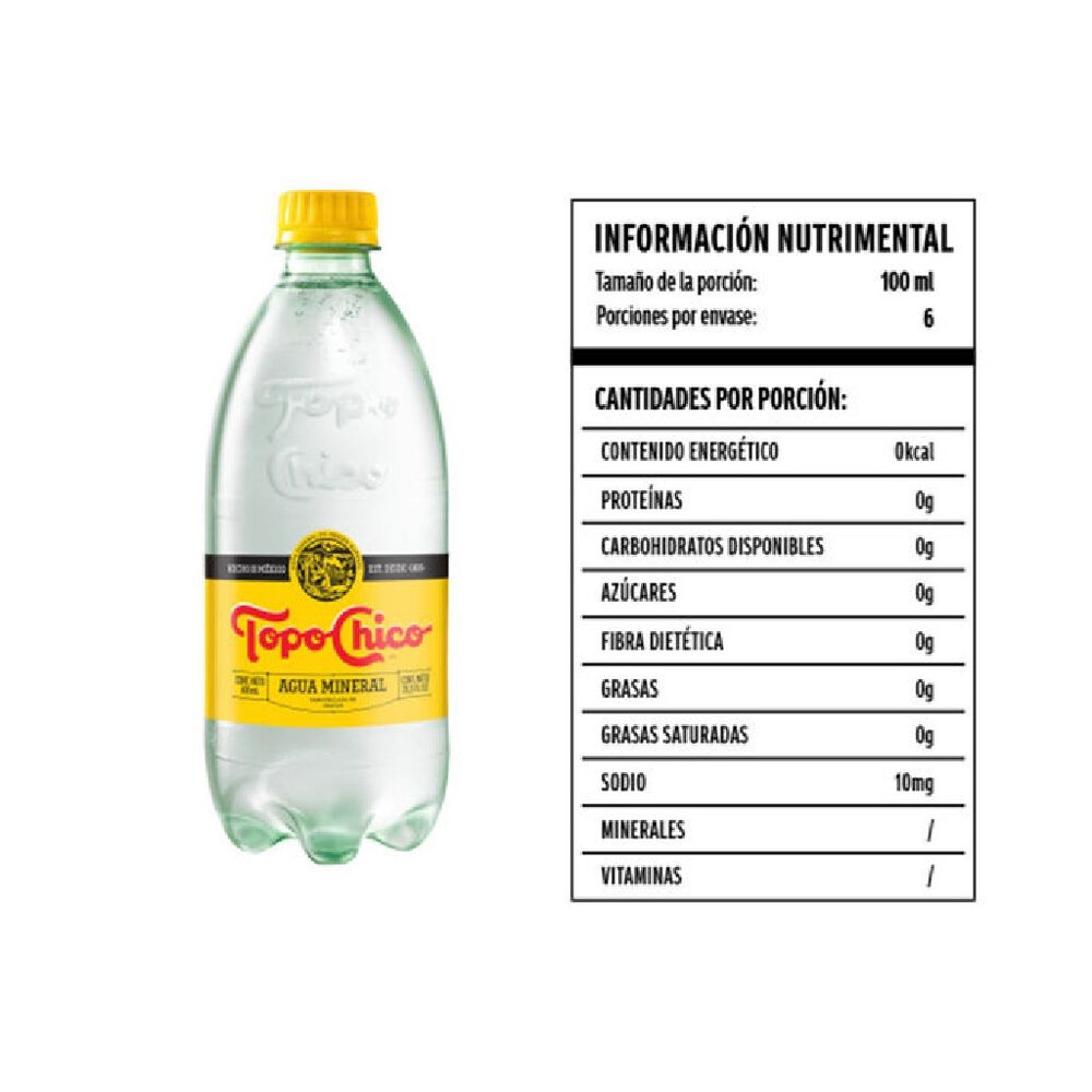 Agua Mineral Topo Chico 600 ml image number 2