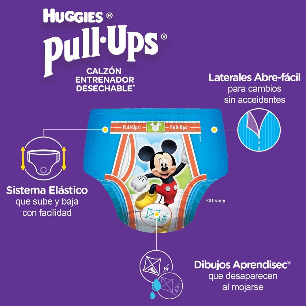Pa&ntilde;al Entrenador Pull Ups Huggies 50 pzas image number 3