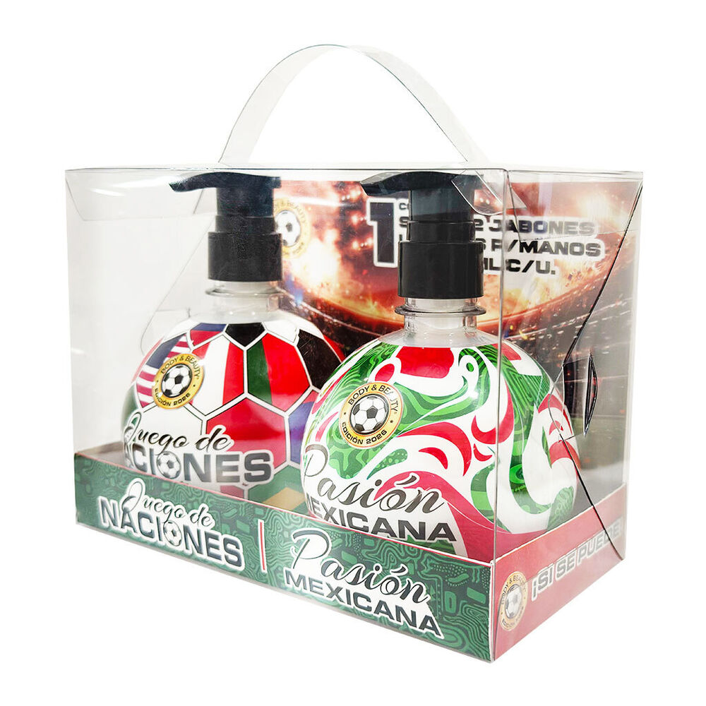 Jab&oacute;n L&iacute;quido para Manos Juego de Naciones y Pasi&oacute;n Mexicana 2/300 ml image number 2
