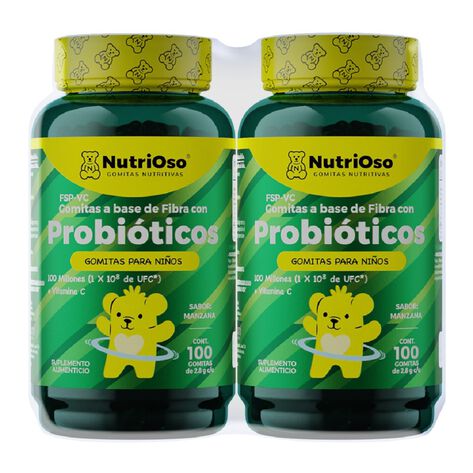 Nutrioso kids Probi&oacute;ticos C/100 gom 2 Pack