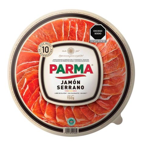 Deli-Charola Serrano Parma 150 Gr