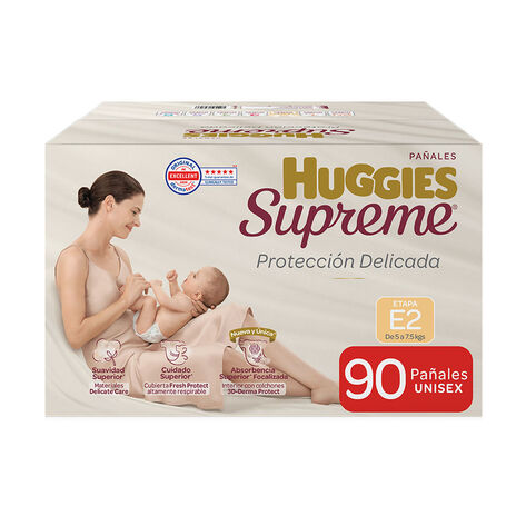 Pa&ntilde;al Etapa 2 Huggies Supreme 90 Pzas