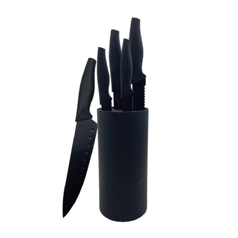 Set de Cuchillos Negros 6 pzas Member's Choice