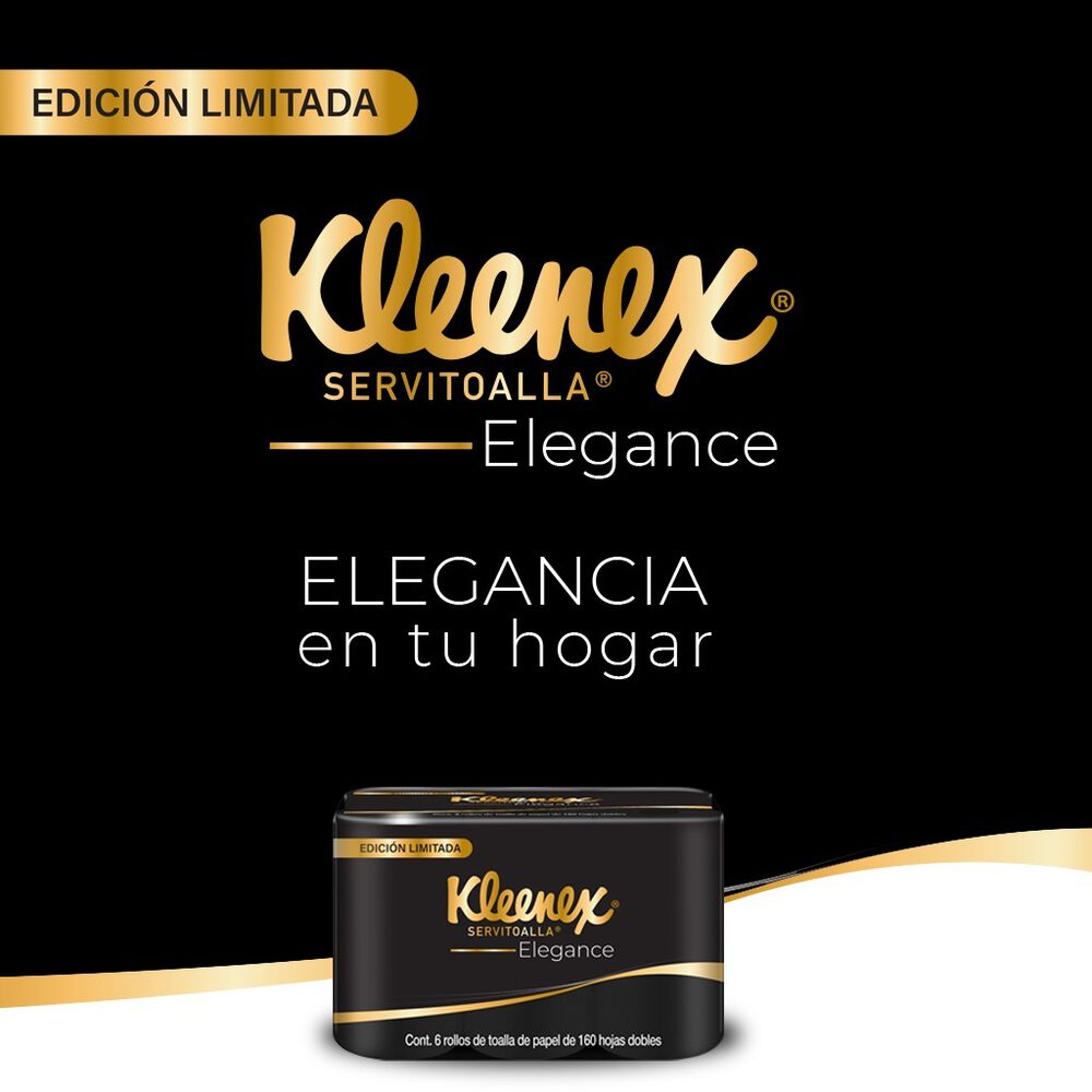 Servitoalla Kleenex Black Elegance 6/160 Hojas image number 2