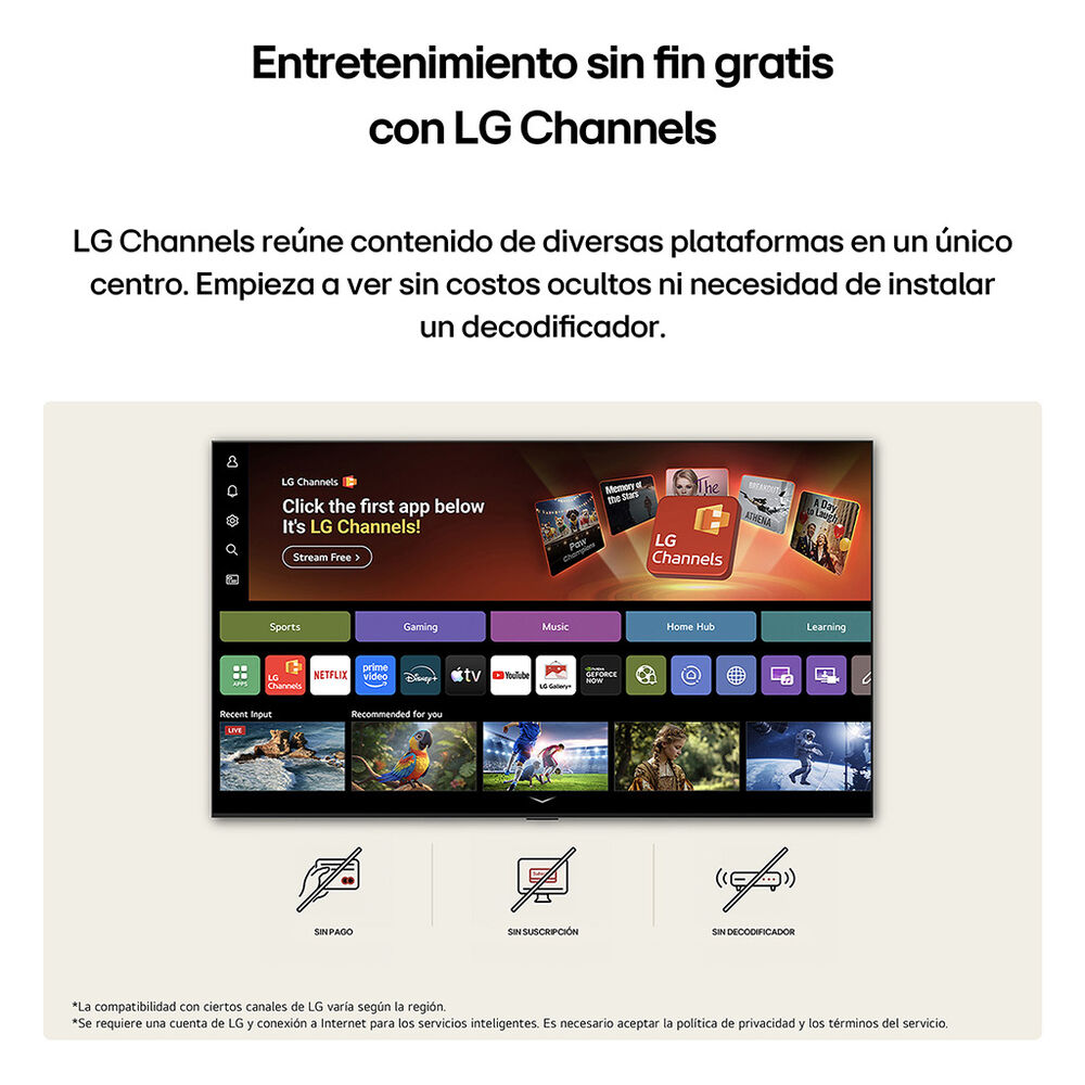 Pantalla 65" LG NANO 4K UHD AI NU850 image number 6