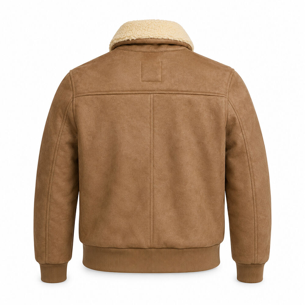 Chamarra de Borrega Dama Beige talla EG American College image number 1