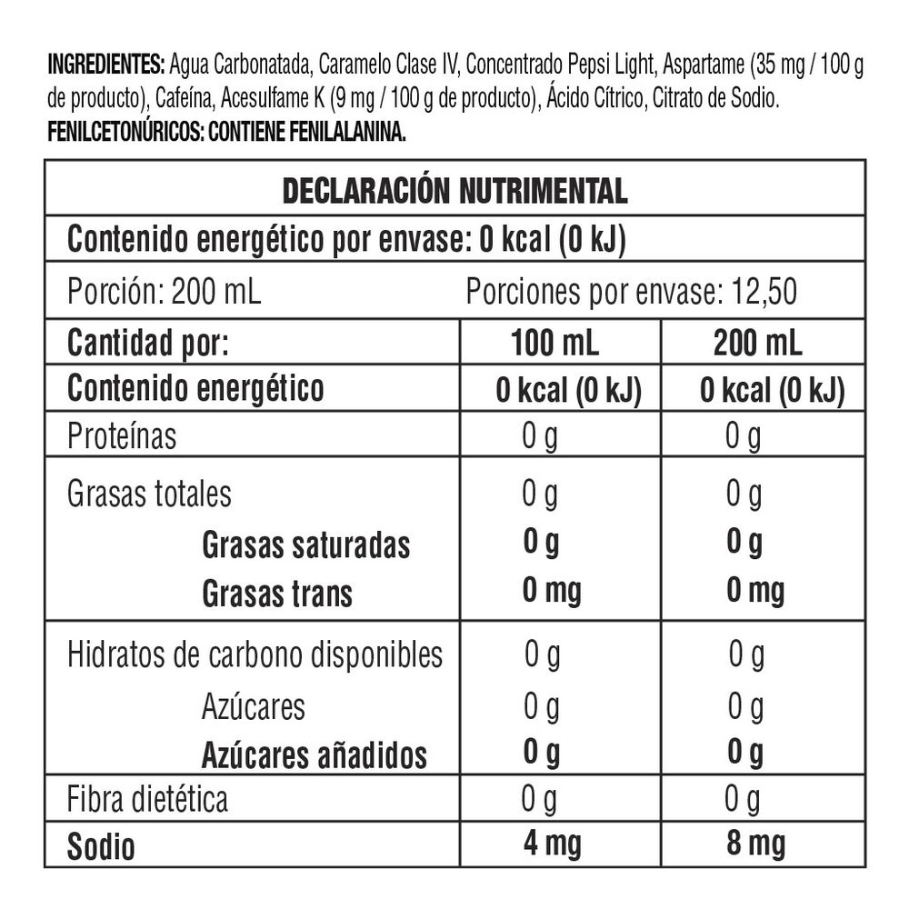Refresco Pepsi Light 2.5 Lt image number 3