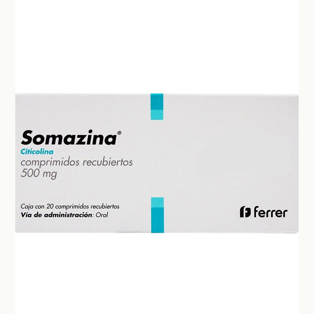 Somazina 500 mg Oral 20 Comprimidos image number 0