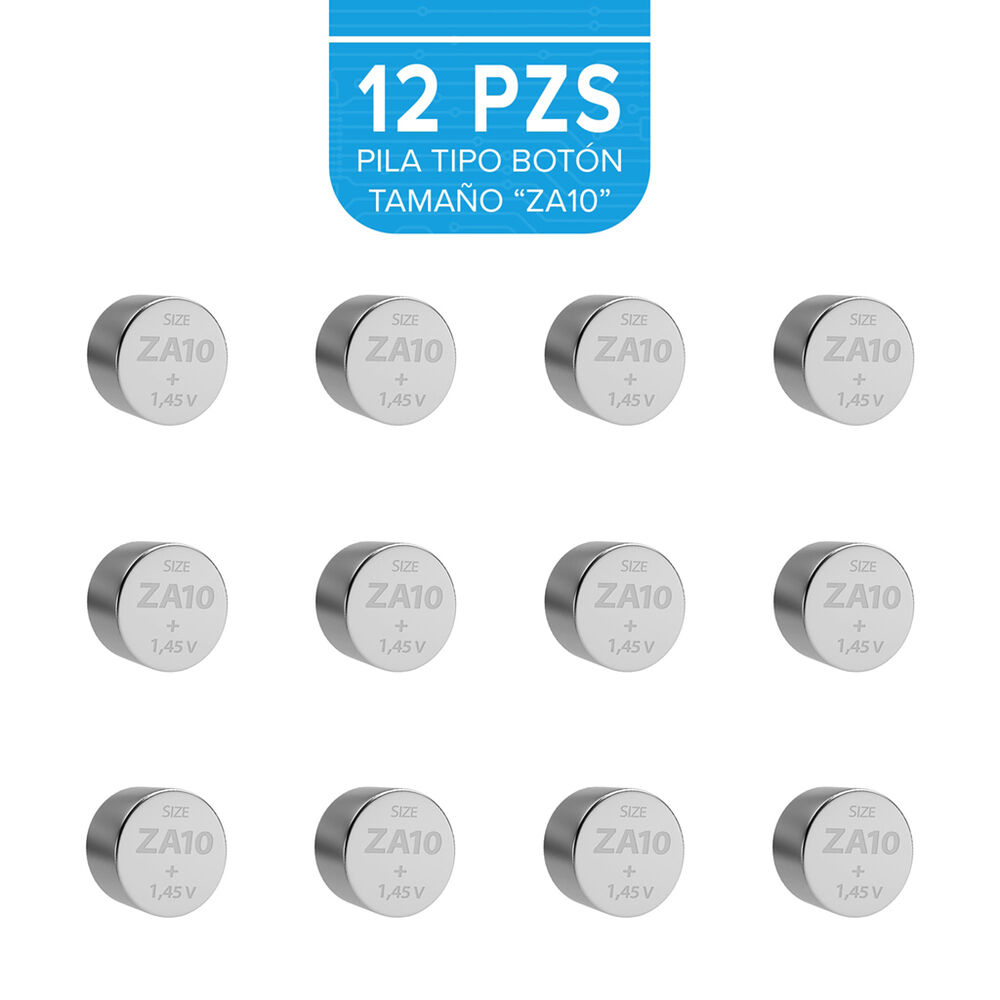 Pilas Tipo Bot&oacute;n para Aparatos Auditivos 2 Pack Modelo ZA10 Steren image number 2
