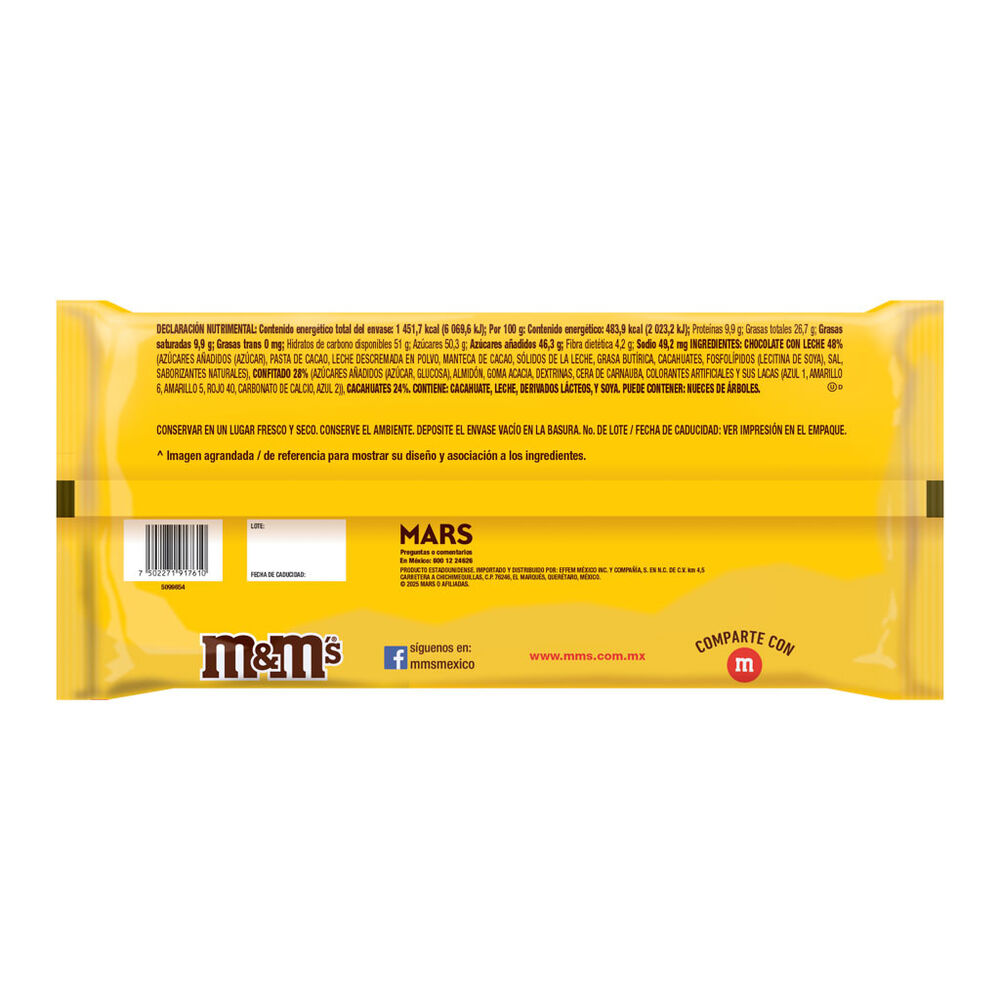 Chocolate con Cacahuate M&M 8/37.8 g image number 1