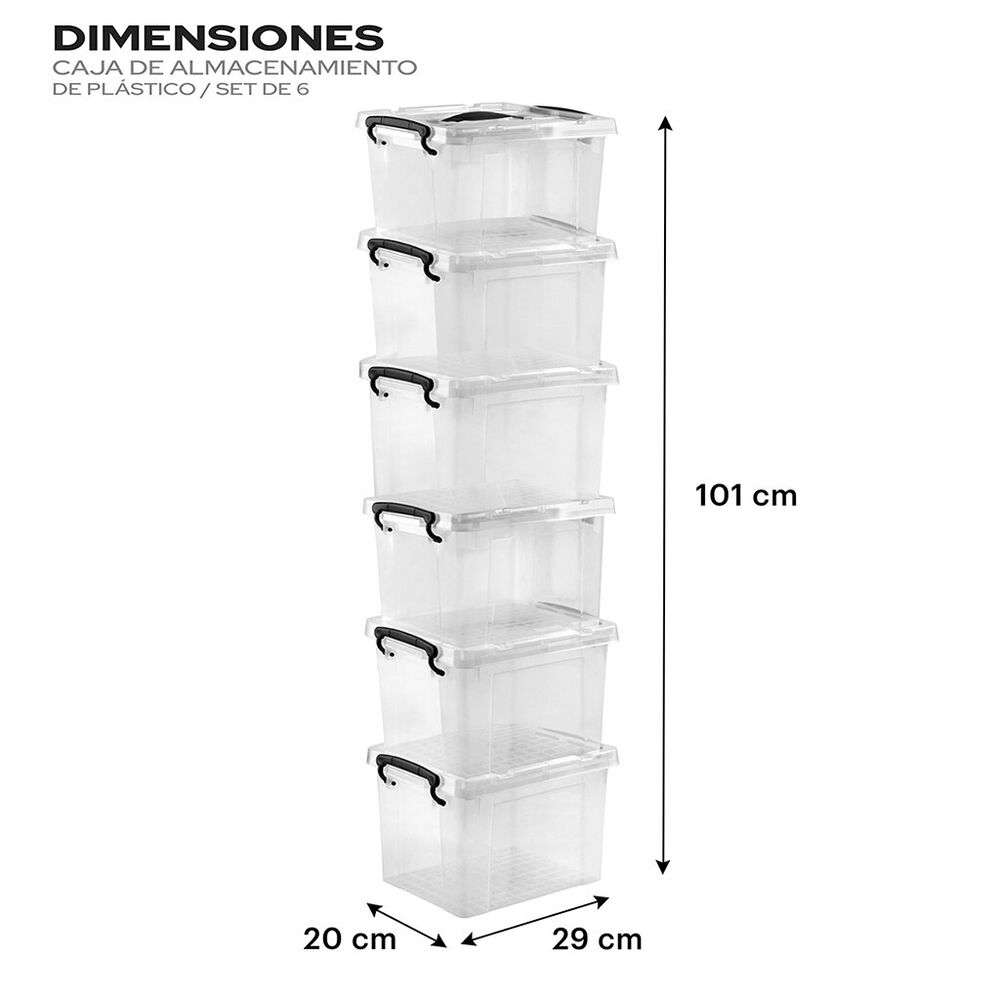Set de 6 Cajas 6 LTS Multiusos image number 2