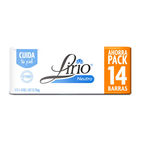 Jab&oacute;n Neutro Lirio 14/150 g