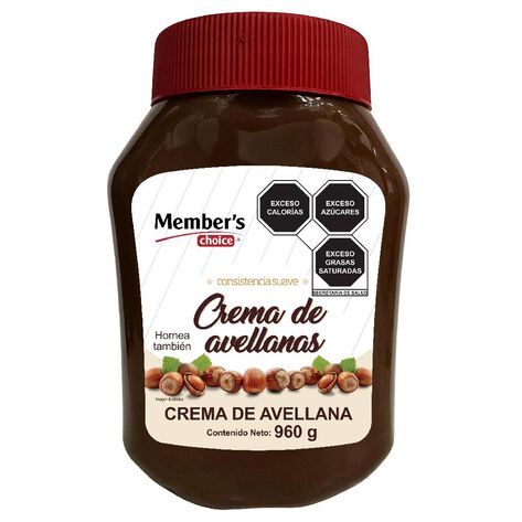 Crema Avellanas 960gr Members Choice