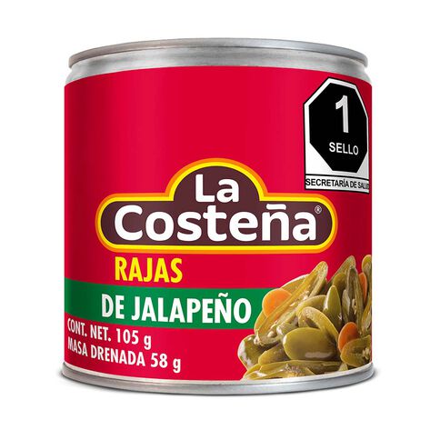 Chiles Jalape&ntilde;os en Rajas La Coste&ntilde;a 10/105 g