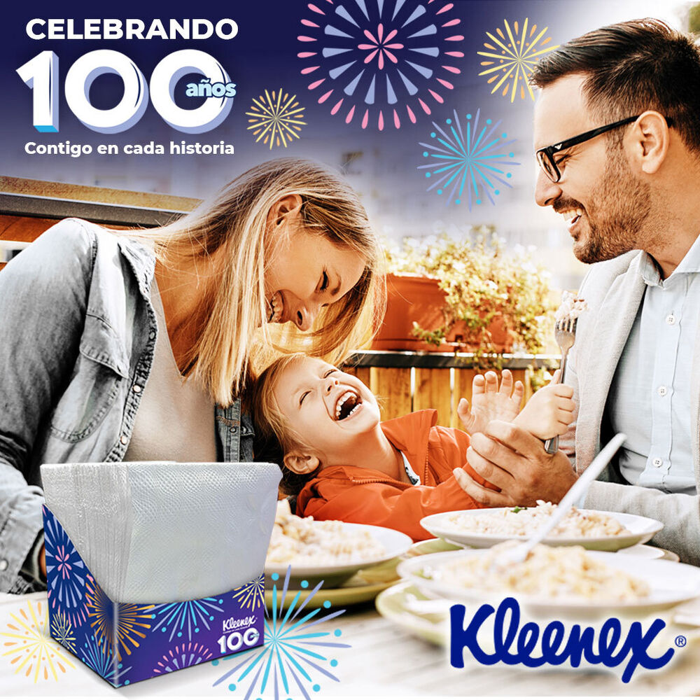 Servilleta Edici&oacute;n Especial 100 a&ntilde;os Kleenex 6/80 pzas image number 2