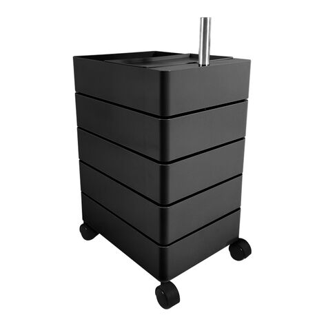 Archivero multiusos 360&deg; negro Termoli