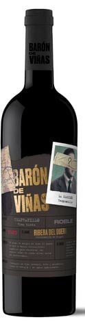 Vino Tinto Bar&oacute;n de Vi&ntilde;as Roble Tempranillo 750 ml