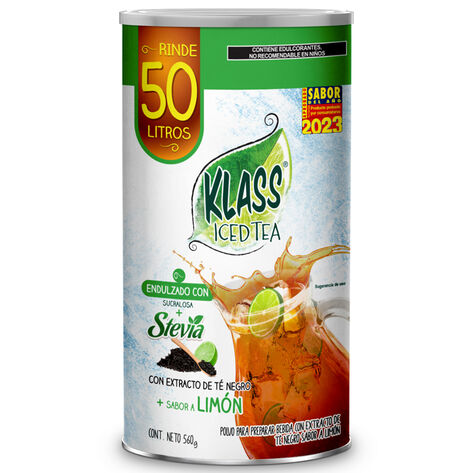T&eacute; en Polvo Sabor Lim&oacute;n Klass  560 Gr