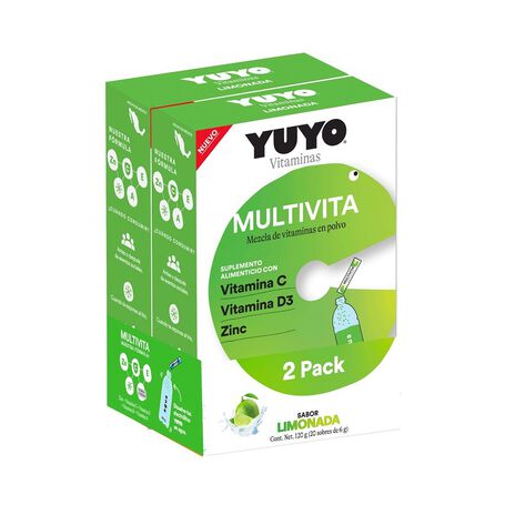 Bebida multivita YuYo Limonada 2 Pack