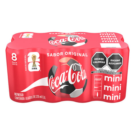 Refresco Coca Cola 8 Pack Lata 235 ml