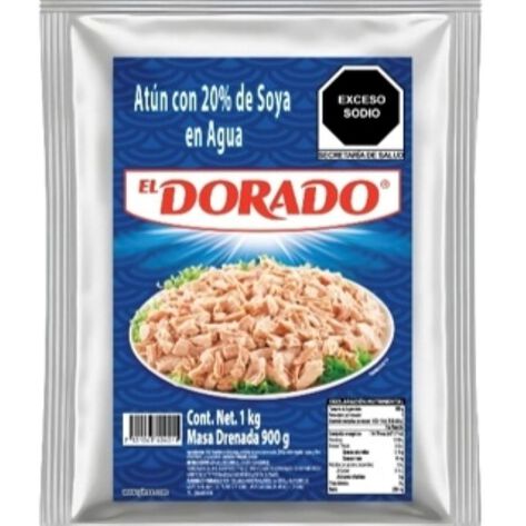 At&uacute;n en Agua Pouch El Dorado 1 Kg