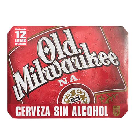 Cerveza Artesanal Old Milwaukee Sin Alcohol 12 Pack en Botella de 355 ml