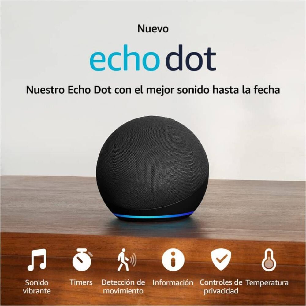Echo Dot Amazon 5ta Gen Negro image number 1