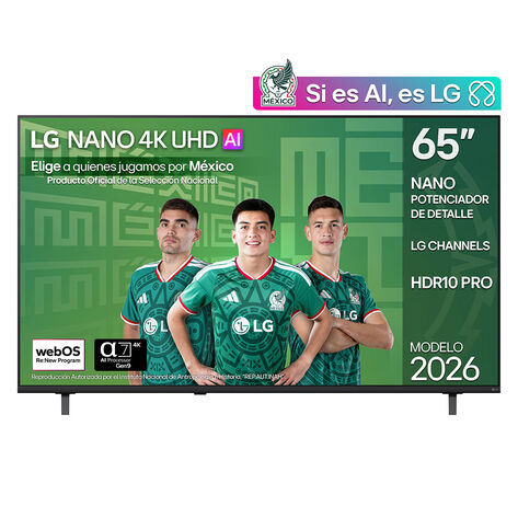 Pantalla 65" LG NANO 4K UHD AI NU850