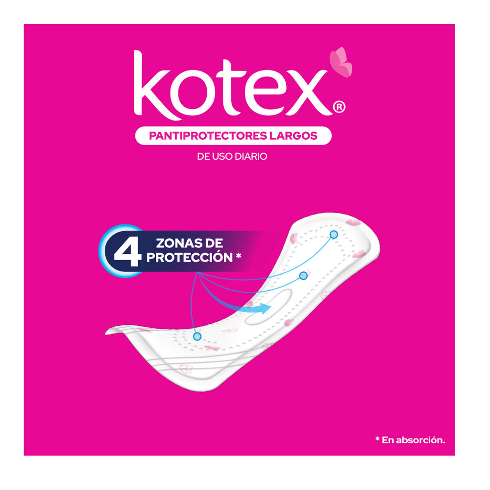 Pantiprotectores Largros Kotex 132 pzas image number 3