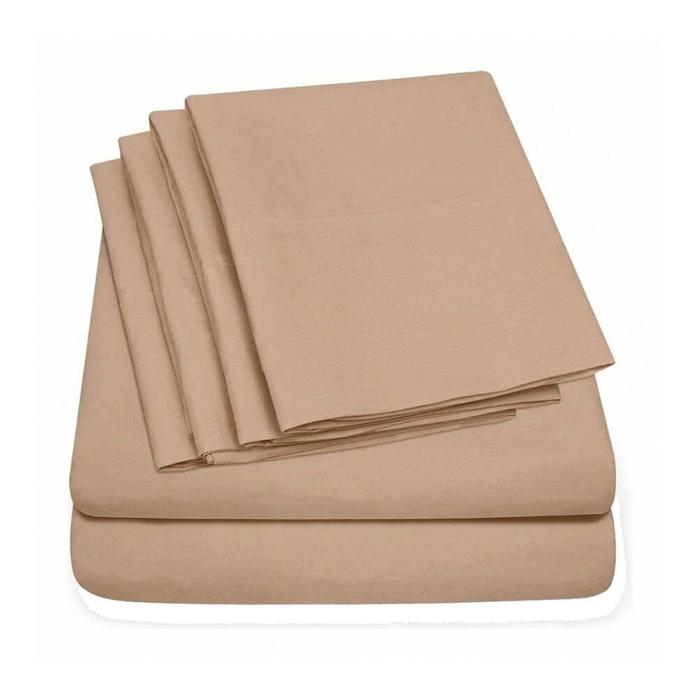 Juego de sabanas microfibra caf&eacute; claro queen Relax Home image number 1