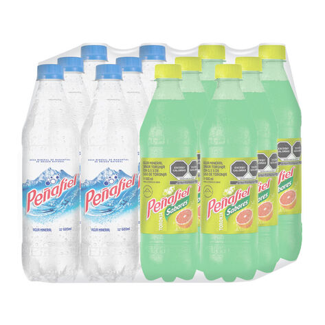 Refresco Mixer Pack Agua Mineral + Toronja 12/600 ml
