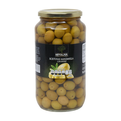 Aceituna Verde con Hueso Mitoliva 950 g