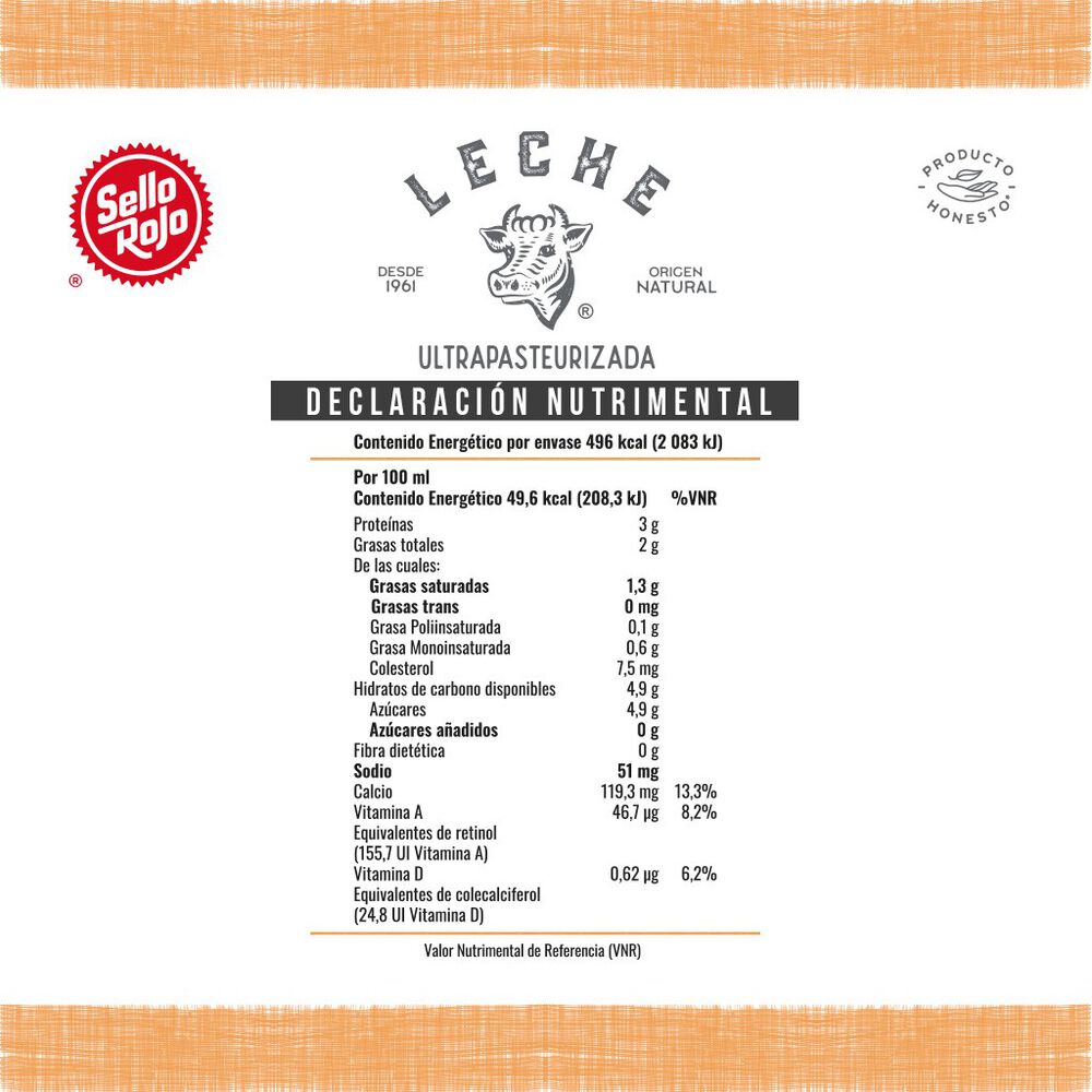 Leche Descremada UHT Sello Rojo 12/1 LT image number 1