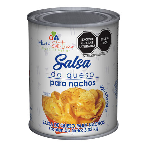 Salsa de Queso para Nachos Men&uacute; Solutions 3 Kg
