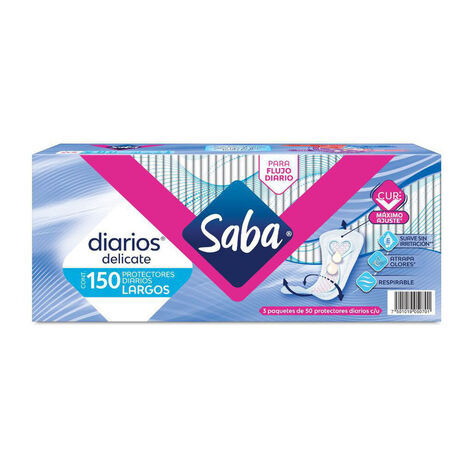 Pantiprotectores Diarios Saba 150 pzas