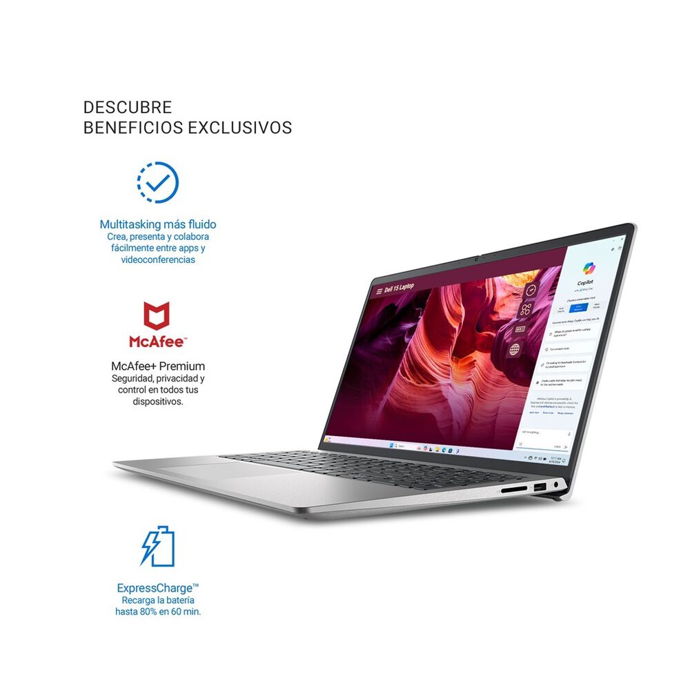 LAPTOP DELL 15.6&rdquo; FHD AMD R5-7520U 8G/512G W11 image number 3