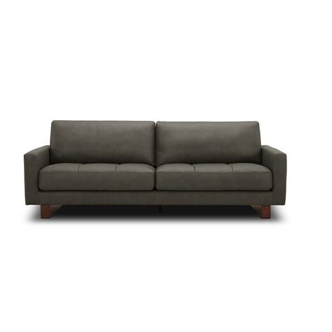 Love Seat De Piel Taupe Members Choice