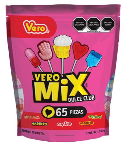 Paletas Surtidas Mix Dulce Vero 65 pzas