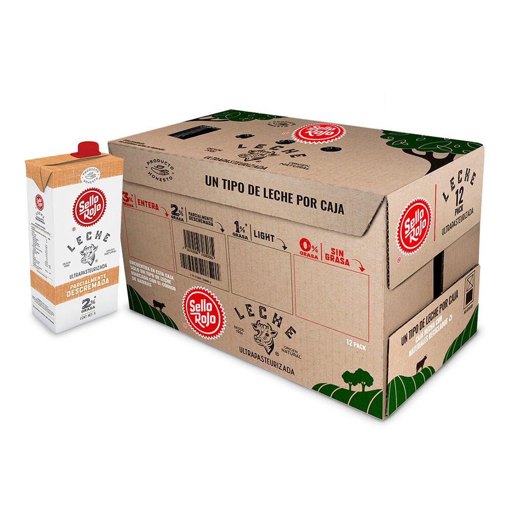 Leche Descremada UHT Sello Rojo 12/1 LT image number 3