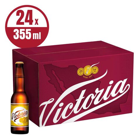 Cerveza &Aacute;mbar Victoria 24 Pack Botellas 355 ml