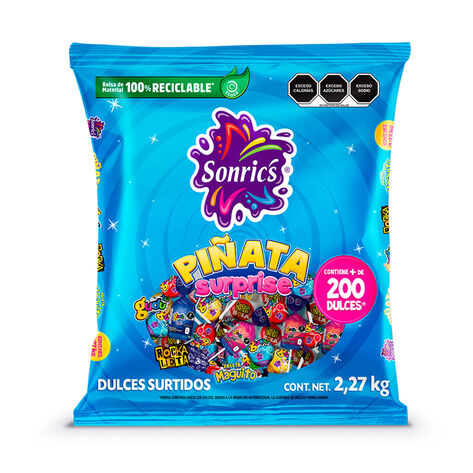 Paleta Surtidas Surprise Sonrics 2.2 Kg