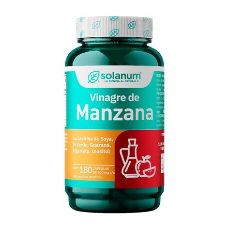 Vinagre de Manzana Solanum 180 C&aacute;psulas