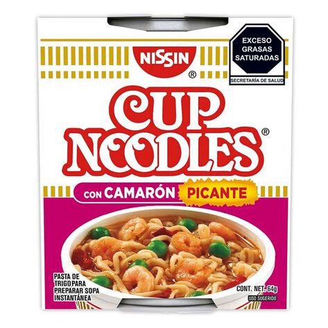 Sopa Instant&aacute;nea Camar&oacute;n Picante Nissin 12/64 g